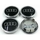 Krytky kol Audi 4B0601170A, 69mm, černá lesklá