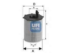Olejov filtr UFI 2514100